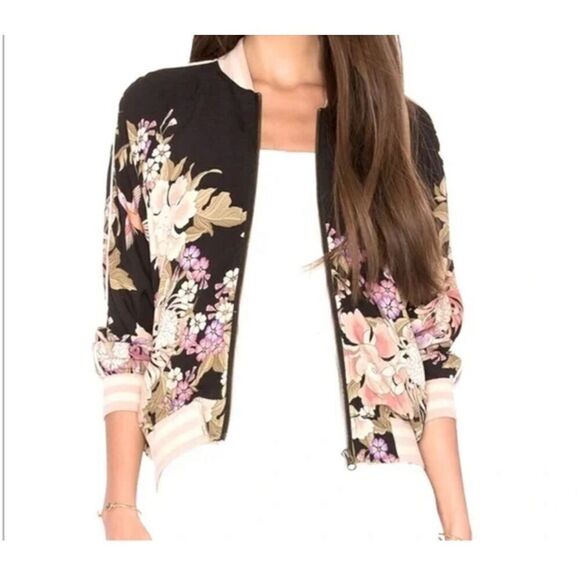 Spell & The Gypsy Collective's Blue Skies black bomber jacket - Size L - Picture 15 of 15